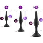 Anal Adventures Platinum Silicone Beginner Plug Kit - Three Different Sized Tapered Plugs For Anal Training - Comfortable Base For Safety And Long Term Wear - Sex Toys