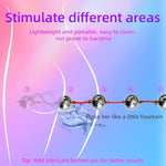 Metal Anal Puller With 5 Pullers And String, Bdsm Fetish Anal Dilator Anal Plug, Multi-Play Portable Handheld Anal Puller Couple Flirting Vagina Balls Adult Erotica Sm Sex Toys Men Women (Red)