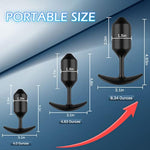 Anal Plug, Anal Balls With 3Pcs Premium Silicone Weighted Anal Plugs, Ultra-Comfortable 237/137/113-Gram Anal Butt Plug, Anal Plug Kit, Training Kit For Beginners Men?Anal Training Set