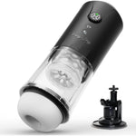 Automatic Male Masturbator, Sex Toys For Men With 5 Thrusting & Rotating & Vibration Modes, Hands Free Male Sex Toy With Infinite Speed Regulation, Lcd Display & Suction Base Penis Pump
