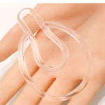 New Edition Men'S Lightweight Curved Fufu Clip With 1 Support Belt, Men'S Protective Cage 2 Piece Set (Transparent)