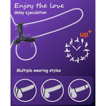 Male Silicone Penis Ring Set, 6 Different Sizes Thickened Penis Rings Cock Sex Stimulator For Enhanced Erection Long Lasting Firmness, Silicone Penis Enlarger Triangle Ring Adult Sex Toys