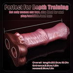 8 In Silicone Horse Penis Extender Sleeve Wearable Elastic Cock Ring Enlargement Sleeve Realistic Horse Dildo Soft Hollow Extension Sleeve Adult Sex Toy Suitable For Men Increase Dimension Endurance