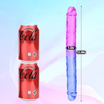13.38" Double Ended Dildos Sex Toys Double Sided Dildos Penis Double Dong Realistic Dildo Anal Butt Plug Flexible Gradient Jelly Sex Toys Dildos For Men Women Couple (M)