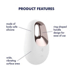 White Temptation Vibrator Sex Toy | Adult Toys For Women | Lay-On Vibrator With Ergonomic Handle | Vibrating Sexual Pleasure Device | Stimulation Vibrators | Female Wellness Tools