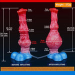 Simulation Squirting Horse Dildo Inflatable Knot Squirting Dildo Inflatable Butt Plug Sex Toy With Suction Cups