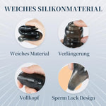 2Pcs Silicone Cock Sleeve Penis Enlargement Sleeves Erection Enhancing Men Adult Sex Toys For Couples