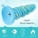 10.12" Silicone Spiral Dildo With Kliclok System For Premium Sex Machine, 9.06" Insertable Length, Max Circumference 7.36", Adult Unisex Toy