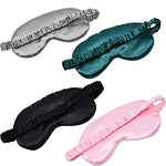 Sleep Mask 4 Pack Silk Eye Cover Soft Satin Blindfold Elastic Strap Night Eyeshade Travel Nap for Women Men