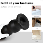 Anal Butt Plug Trainer: Huge Thick Anal Dildo Plug With 3 Bead Butt Plug Anus Dilator Anal Ball Prostate Massage Anal Sex Toys For Adult Women Men Advanced Anal Play