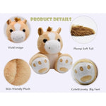 Adorable Horse Stuffed Aninals Wtih Oversized Feet Super Cute And Cuddly Woodland Animal Stuff Funny Plush Zoo Toys Sweet Gifts For Safari Themed Baby Shower Nursery Or Birthday Party 9 Inches (Horse)