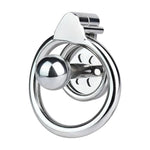 Negative Cock Cage With Urethral Dilator And Leather Belt Flat Inverted Chastity Cage For Men Adult Sex Toy Invisible Lock Penis Exercise For Couples (191-55Mm+Belt)