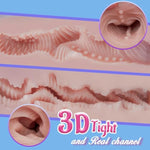 Vibrating Male Masturbator Sex Doll With 7 Modes, 5.9Lb Realistic Torso With Perky Boobs And Plump Labia, Automatic Pocket Pussy Stroker For Men