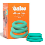 Hello Silicone Penis Rings - Comfortable, Soft & Stretchable Cock Rings For Men - Includes 3 Different C-Ring Sizes For Him - Versatile Adult Sex Toy For Solo Or Partner Play