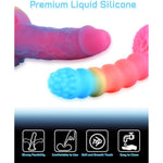Sex Machine Attachments, Glow-In-The-Dark Silicone Series Dildos Attachments With Ezfunlok Connector