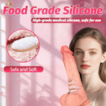 Thrusting Dildo Vibrator Adult Toys - 8.3" Realistic Thrusting Dildos With 10 Vibrating & 10 Thrusting & Heating Modes, 3 In 1 Thrusting Vibrator With Silicone Suction Cup For Adult Sex Toys & Games