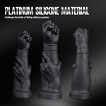 Realistic Fist Dildo - 14.76"" Silicone Fisting Dildo With Suction Cup, Forearm Dildos For Anal Plugs, Large Thick Prostate Sex Toy For Men And Women Black Butt Plug Vaginal Or Anal (S)