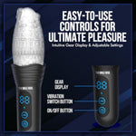 The Original Male Rose Pro - Rechargeable, Thrusting, Vibrating, And Rotating Automatic Masturbator - Dual Side Motors With Multiple Modes - Portable Male Rose Toy, Stroker
