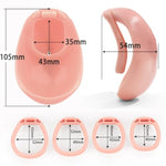 Male Realistic Pussy Chastity Cage With 4 Rings Set, Lifelike Vagina Penis Cage Design, Inverted Negative Sissy Cock Lock Sexy Sm Bondage Chastity Device Adults Sex Toys For Gay Men