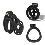 New Cobra 6.0 Male Chastity Device, Breathable Lightweight Locked Cage With 4 Sizes Upgraded Double Curved Arc Shape Cuff Rings, Sex Toy For Men Restraints Erection Penis Exerciser (Tight)