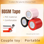 Bdsm Bondage Tape Set 3 Rolls Sex Restraints Toys Reusable Static Electrostatic Tape Pvc Fetish Sm Adult Toy For Men And Women