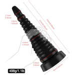 Sex Toys For Women Men 9.05 Inch Silicone Huge Anal Beads Butt Plug With Strong Suction Cup G-Spot Dildo Vaginal Prostate Massage Stimulation Anus Opening Trainer Butt Stretcher - Black
