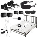 Sex Toys Bdsm Bondage Restraints Sex Harness Adjustable Bed Restraints Sex Straps Kit Sex Sling Handcuffs Cross Strap Blindfold Tickler Feather Bondage Gear & Accessories Adult Couples