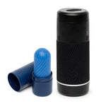Pow Black Male Masturbator & Ghost Blue Textured Reversible Penis Stroker - Sex Toys For Men Bundle