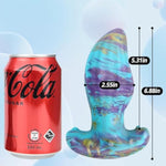 Soft Anal Plug Liquid Silicone Butt Plug With Thick T-Shaped Base Anal Stretcher Prostate Massager G-Spot Stimulation For Beginner Advanced Players Mixed Color (L)