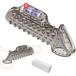 Vibrating Cock Ring Penis Sleeve - Sex Toys For Men Penis Testicle G-Spot Stimulation, Penis Ring Wearable Stretch Male Vibrator With 10 Powerful Vibration Modes, Magnetic Rechargeable Couple Sex Toys