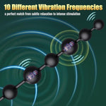 Vibrating Anal Beads - 14.2 Inch Long Vibrating Butt Plug Male Sex Toy, Large Flexible Silicone Anal Plug Prostate Massager With 10 Vibration Modes, Anal Sex Toys For Men Women Couples