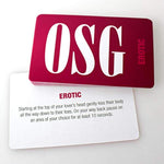 Osg Our Sex Game. Adult Card Game For Couples With Intimate And Seductive Scenarios And Actions. Gender Neutral Board Game For You And Your Partner, White