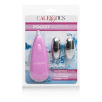 Pocket Exotics Double Bullet Vibrator - Waterproof Sex Toys For Couples - Adult Vibe Massager Eggs - Pink