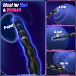 Anal Beads Prostate Massager - Anal Vibrator Beginner-Friendly 10 Vibrating Butt Plug with APP Control, Flexible Soft Silicone Anal Toys Male Sex Toys for Men Women Couples Waterproof