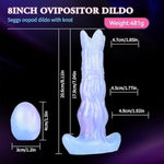 Dragon Dildo Pneumatic Monster Ovipositor With 5 Eggs, 8.1Inch Silicone Ovipositing Tentacle Dildo Inflatable Anal Plug Adult Sex Toys For Women G Spot And Men