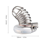 Metal Cock Cage Male Chastity Cage Adjustable With 7 Ring Sizes Stainless Steel Chastity Device With Hidden Lock For Man Penis Bondage Sex Toys Breathable Penis Cage With Hose (D)