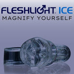 Fleshjack Ice Bottom | Clear Male Masturbator