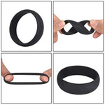 6 Different Size Cock Rings - Medical Grade Soft Silicone Penis Rings - Better Sex