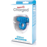 Charged Owow Vooom Mini Vibe – Blue Vibrating Cock Ring For Men – Reusable Penis Ring Vibrator, Couples Sex Toy, Enhances Pleasure & Erection – Waterproof Silicone –