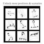 Spreader Bar Sex Toys Sex Restraint Bondage Toys With Soft Feather Handcuffs & Ankle Cuffs & Bdsm Door Sex Toys Sex Swing Bondage Hold To 300Lbs?With Adjustable Straps?Bdsm For Adult Couple