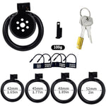 Male Chastity Cage Chastity Devices Lock Design Metal Penis Cage Stainless Steel Cock Cage Bdsm Toys For Couples Sex (No Tube,Black)