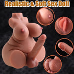 15Lb Shemale Sex Doll With Realistic Dildo, Male Masturbation Toy With Big Boobs Vagina Anal For Men, Trans Sex Doll Torso Futa Sex Toy With Breast Penis Pussy For Couple Women Gay Lesbian (Large)