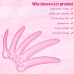 5 Size Silicone Pelvic Floor Muscle Dilator Exerciser, Rose Red