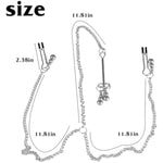 Metal Nipple Clamps Adjustable Nipple Clamps Metal Nipple Rings Sexy Nipple Toy Nipple Clip For Women Nipple Toy Nipple Non-Piercing Suitable For Adult Role Playing Games