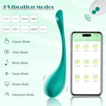 Bullet Vibrator Adult Sex Toys, Wearable Panty Vagina Stimulator Mini Egg Vibrator With App Remote Control Vibrating Ball G Spot Clitoral Anal Toys For Couple (Green)