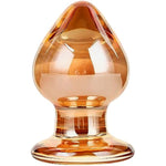 Super Big Butt Plug Trainer,Anal Plug Crystal Glass Anus Dilator For Beginner Advanced Men Women(5501)