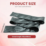 Black Eyeshade Long Slim Ribbon Thin Blindfold Satin Eye Cover Silk Sleeping Face Cover Blindfold Tie Cloth Eye Patch Tie Neck Scarf Band Blind Sleep Blinder for Daily Valentines Day Travel
