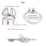 Ergonomic Design Chastity Device Male Virginity Lock Chastity Belt Adult Game Sex Toy S145 (1.77 Inch / 45Mm)