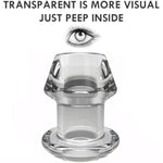 Transparent Hollow Anal Plug Enema Butt Plug Anal Peeking Vagina Anus Dilator For Adult Anal Sex Toys Universal For Gay Couples Lesbian And Straight Bdsm Games
