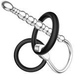 Urethral Sounding Penis Plug With O-Rings – 0.31? Stainless Steel Bumpy Dilator For Men – Metal Urethra Stretcher Insertable Plug For Deep Insertion, Prostate Play, Cbt & Long-Term Wear